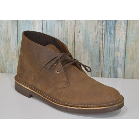 Clarks Men\'s Size 9 Brown Leather Desert Chukka Boots 15522
